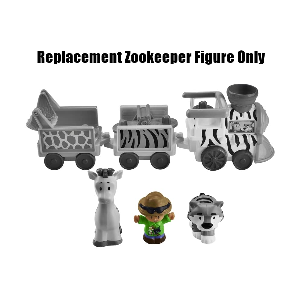 Fisher-Price Pezzo di ricambio Little People Musical Zoo Train Playset M0532 - Ricambio Jack Zookeeper Safari Guide Figure