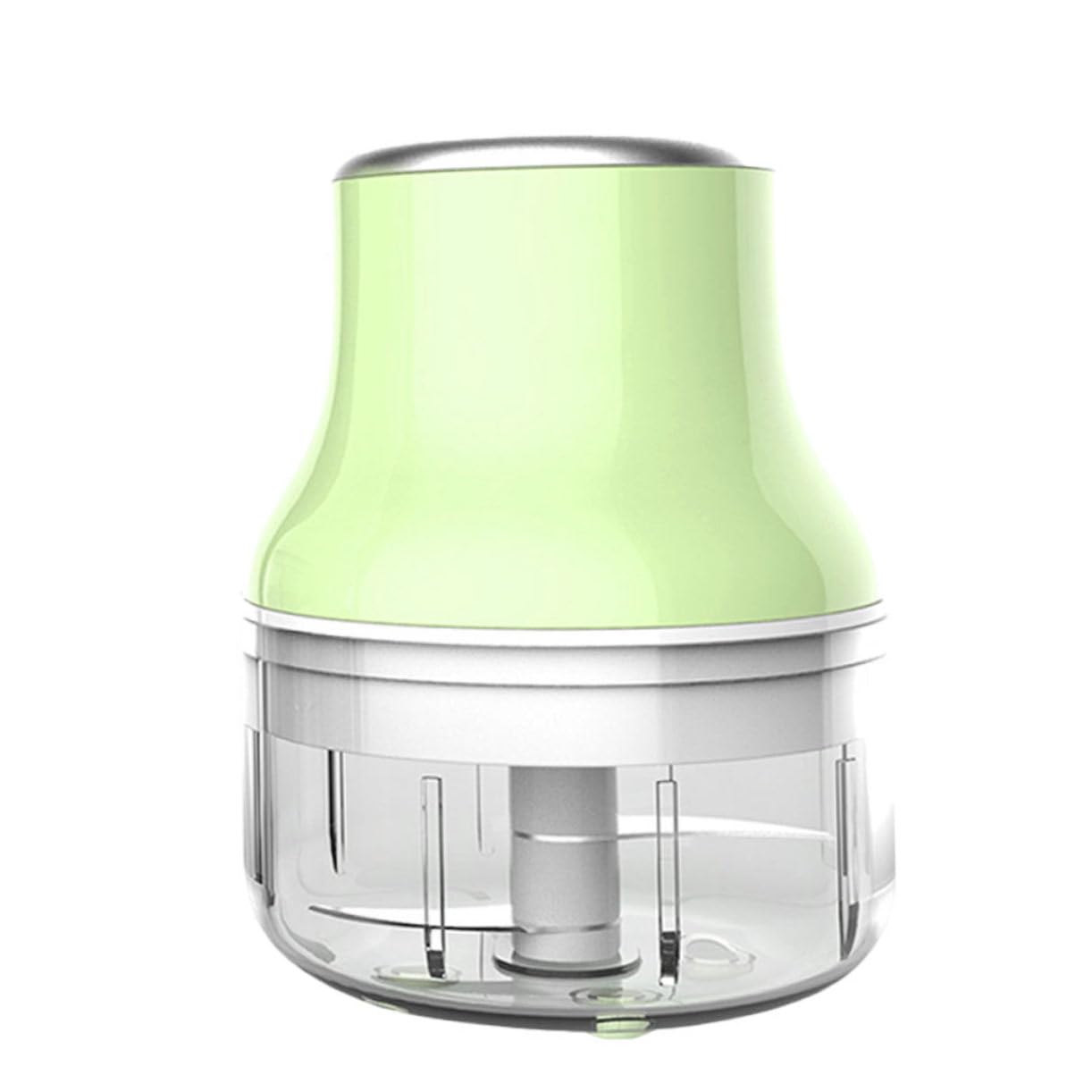 Luxshiny 1PC USB Garlic Press Mini Food Processor Compact Easy to Clean Multifunctional Garlic Masher for Kitchen Practical USB Charging Design