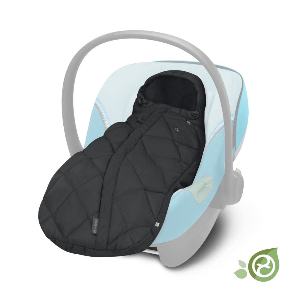 CYBEX Gold Saco cubrepiés Snøgga Mini 2, Para cochecitos, Desde el nacimiento a 24 meses aprox, TOG 4, Moon Black (Negro)