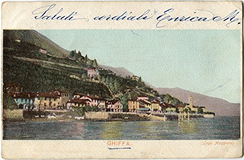 1902 Ghiffa - Panorama di Ghiffa sul Lago Maggiore, Verbania - FP COL VG Cartolina Postale