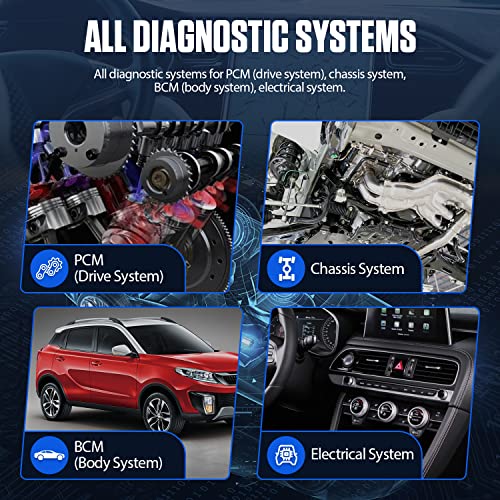 Autool Obd2 Scanner All System 5 Resets Car Code Reader Bidirectional Diagnostic Scan Tool For All Vehicles Abs Bleeding/Sas Calibration/Throttle/Oil/Epb Reset, Lifetime Free Update #TOP1