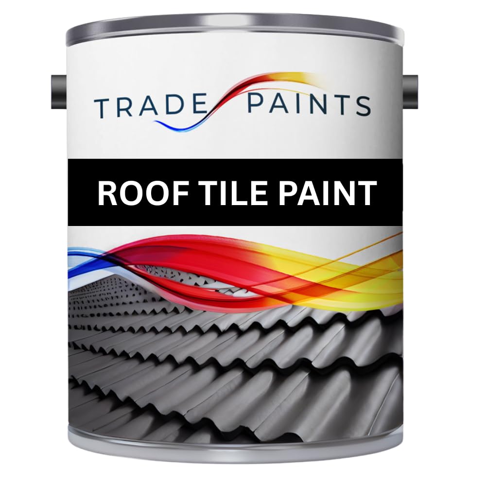 Trade Paints Light Grey Paints4trade Roof & Tile Paint - 5L – Long-Lasting Exterior Coating For Roof Tiles, Brick, Concrete & Stone – Weatherproof, Quick-Drying, Professional Finish