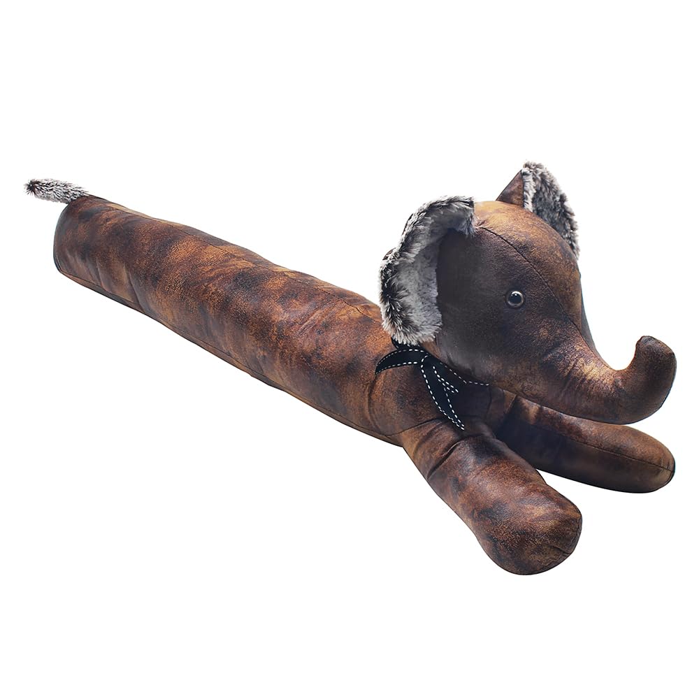 Tamersgifts Assorted Doorstop Door Stop Stopper Filled Heavy Doorstop faux leather Novelty Wedge (Elephant Draught Excluder)