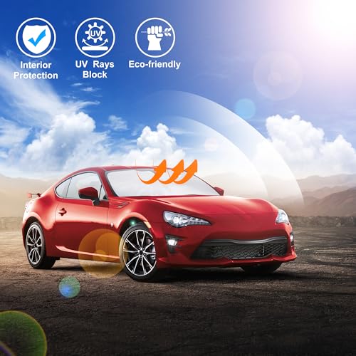 Image of Windshield Sun Shade Window Sunshade Custom Fit 2017-2021 Toyota 86 /2022-2023 Toyota GR86 /2013-2023 Subaru BRZ /2012-2016 Scion FR-S FRS Accessories