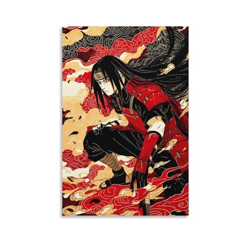 HDアニメ復古風 浮世絵スタイルポスター (118) ホーム装飾 アートパネル 壁アート 現代壁掛け 絵画 版画 芸術作品 インテリア24x36inch(60x90cm)