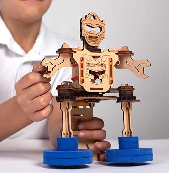 Smartivity - Roboformer Wooden Construction Set, 2 in 1 Robot & Vehicle, 83 Pieces, Ages 6+