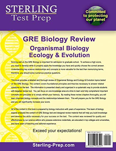 Sterling Test Prep GRE Biology: Review of Organismal Biology, Ecology and Evolution - Image 2