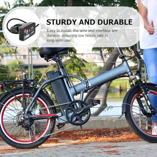 Pantalla LED para bicicleta compatible con 24v 36v 48v 6