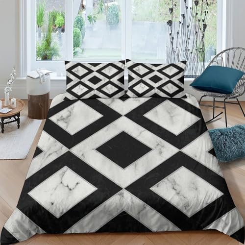Parure de lit 3D géométrique 140x200 microfibre pour lit simple enfant - 4
