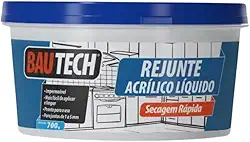 Rejunte Líquido Acrílico 700g Seca Rápido Bautech Cores (Branco)