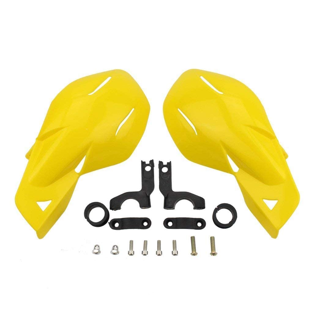 Motorcycle Handguards Universal 7/8" 22mm Dirt Bike Handguards for Off-Road Motocross Enduro ATV Yamaha Suzuki Honda Handlebar Replacement (Yellow)