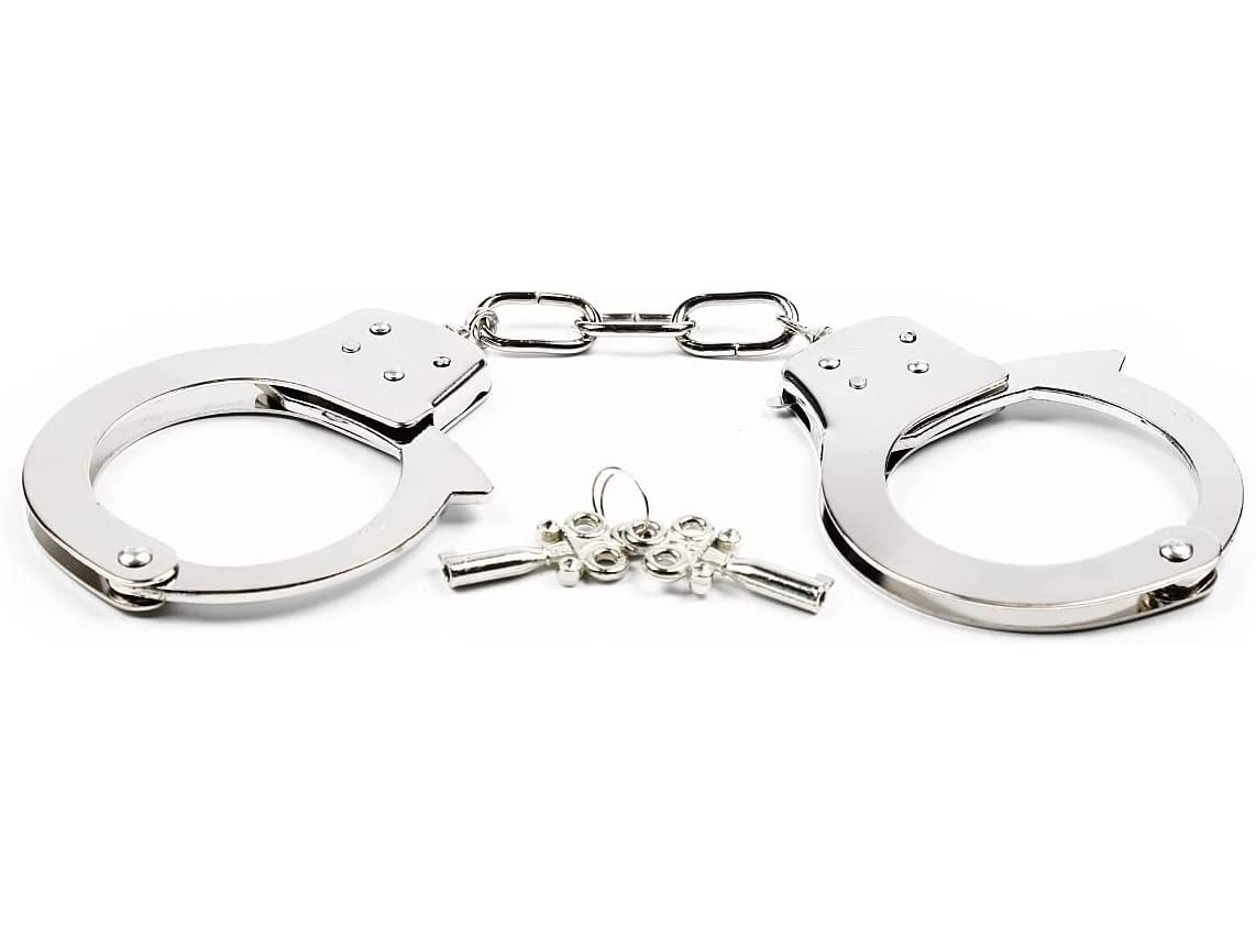 Buy Metal Handcuffs with 2 Keys for Cosplay , Kids Play Toy Metal
