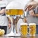 Il nuovo Beer Dispenser spillatore da tavolo di birra fresca alla spina da 3,5 litri senza BPA distributore con vaschetta per il ghiaccio per bibite e bevande fresche giraffa torre caraffa 0059