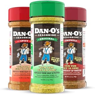 Dan-O's Seasoning Small 3 Bottle Combo | Original, Chipotle, & Spicy | 3 Pack (3.5 oz)