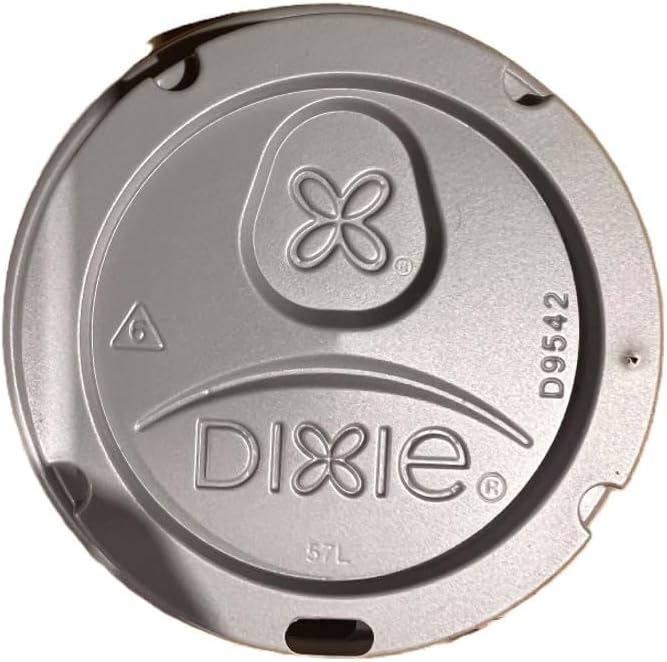 D9542G Dome Lid for 10-16 Ounce PerfecTouch Cups and 12-20 Ounce Paper Hot Cups, Grey 900 Lids
