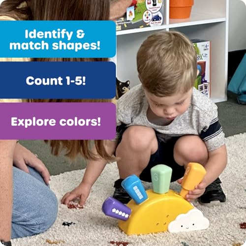 Image of Learning Resources Sunshine Shape Sorter, Fine Motor Skills, Numbers Matching Skills Activities, Montessori Toddler Toys, Sensory Bin for Kids, Preschool Activities, Girls and Boys Gifts