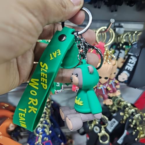 Image of OTTAVO Cute Cartoon 3D Silicone High -Quality PVC Material Keychain, Suitable for Boys and Girls - Pack of 1.