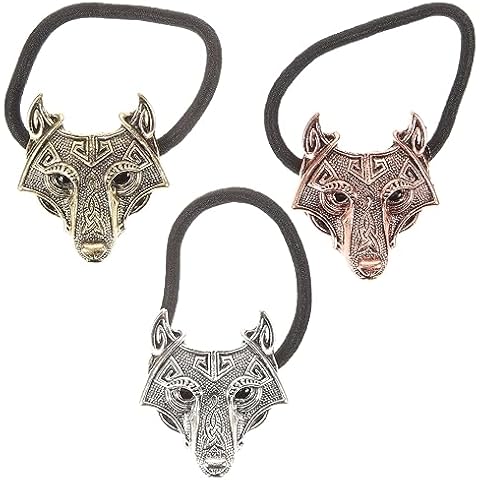 minkissy Wolf Head Vintage Hair Ties Cover