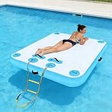 Plataforma Flotante para Nadar,4.9x5.9ft