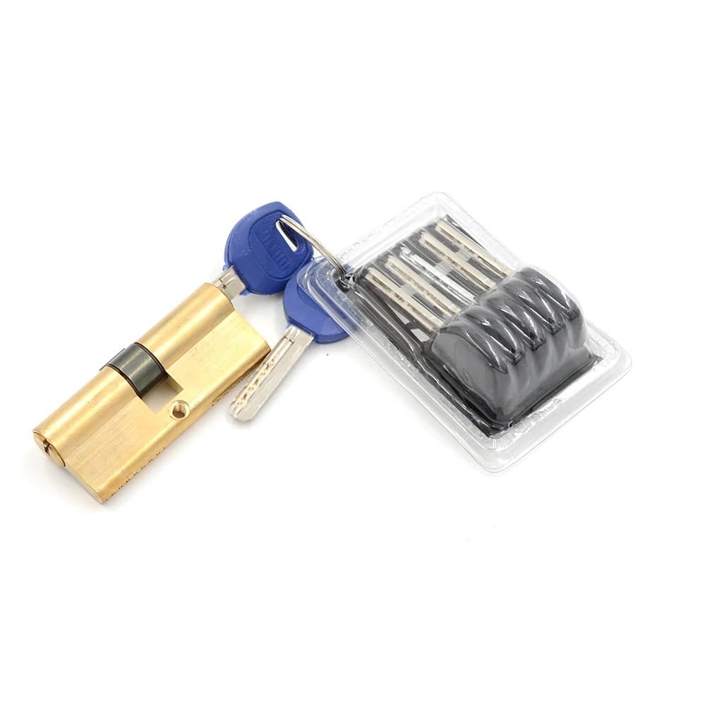 Door Lock Cylinder, Brass Key Cylinder Lock 75mm 37.5/37.5 Door Barrel