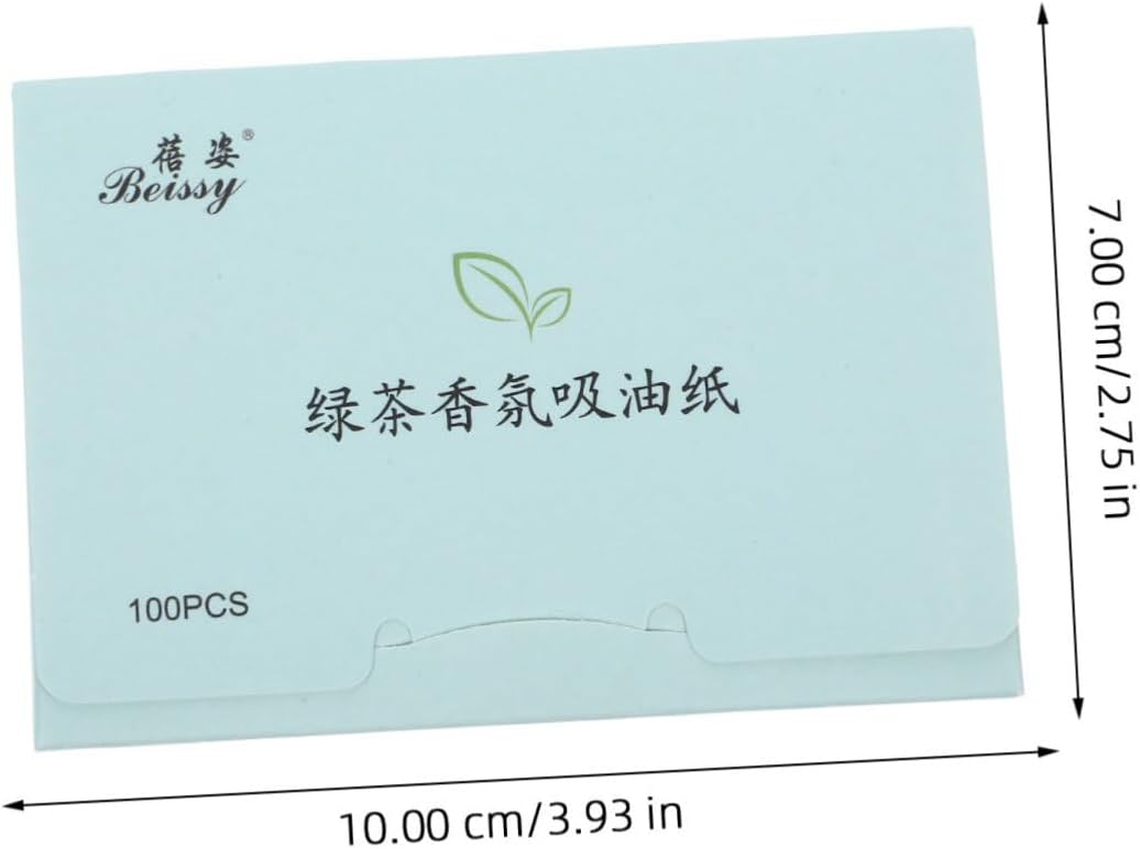 Outanaya 1000pcs Oil Absorbing Tissues 10 Boxes of Facial Oil Blotting Paper for Oily Skin Portable Makeup Blotting Sheets for Home Office Travel