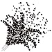 Black and Silver Push Up Confetti Poppers