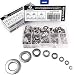 Comdox 360Pcs 8 Sizes Stainless Steel Flat Washers Assortment Set (M2 M2.5 M3 M4 M5 M6 M8 M10)