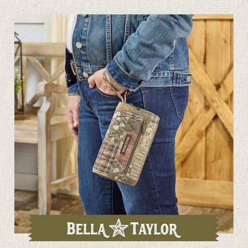 Bella Taylor Wrist Strap Wallet for Women | Multi Card Zip Around Wallet with RFID Protection and Wristlet Strap2