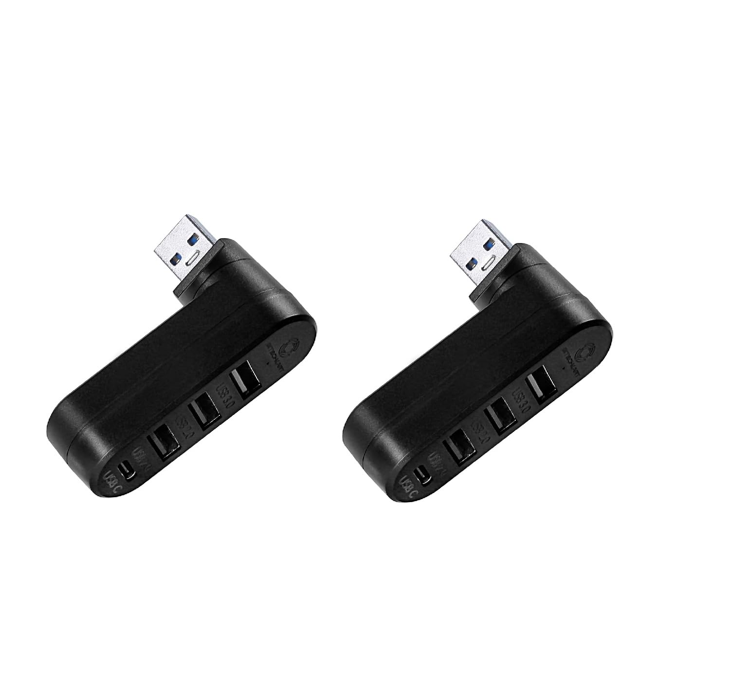BITECHKART 4-Port USB 3.0 Hub, High Speed Data Transfer, Rotatable 90°/180° Splitter with 3 USB Ports & 1 USB-C Power/Data Port, USB Extender for Laptop, Compatible with Laptop, PC, Mac-image-22