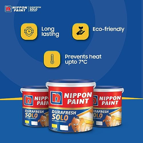 Image of Nippon Paint Durafresh Solo Exterior Emulsion Paint (Alcove Ivory, 10 L)