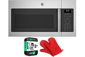 JVM6175SKSS 1.7 Cu. Ft. Over-the-Range Sensor Microwave Oven Stainless Steel Bundle