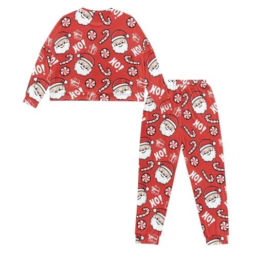 Image of Women's Pajamas Set Soft 2 Piece Loungewear Long Sleeve Pj Set Matching Sleepwear with Pockets for Women Plus Size