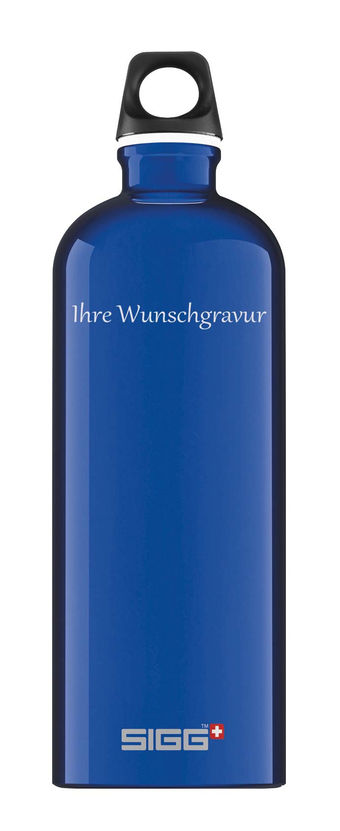 Sigg Alutrinkflasche 'Traveller' – 1 L, mit Ihrer Wunschgravur