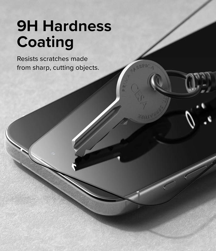 Image of Oleophobic Tempered Glass Screen Protector Compatible For Tecno Camon 30 Premier [Pack of 1]. Edge To Edge Full Screen Protection With Easy Installation Kit & Case Friendly Fit.
