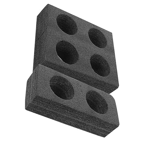 SOLUSTRE 2pcs Coffee Cup Carrier Trays Drink Cup Carrier Tray Drink Carrier for Drink Carrier Trays Holders Cold Drinks Holder Trays Cup Holder Tray Cup Tray Pearl Cotton Black