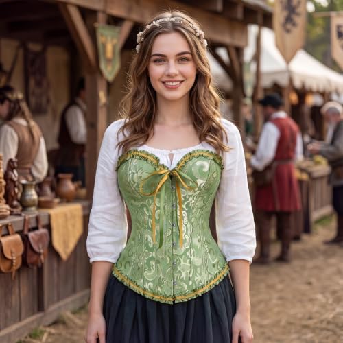 Image of frawirshau Women's Overbust Costume Corset Renaissance Victorian