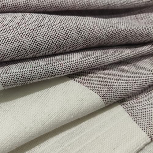 Image of Single Bed Sheet Cotton | for Single Bed, 60 x 90 inch, Pure Cotton, Breathable Fabric, Pack of 2 Pink & Yellow (1, Fine-Brown)