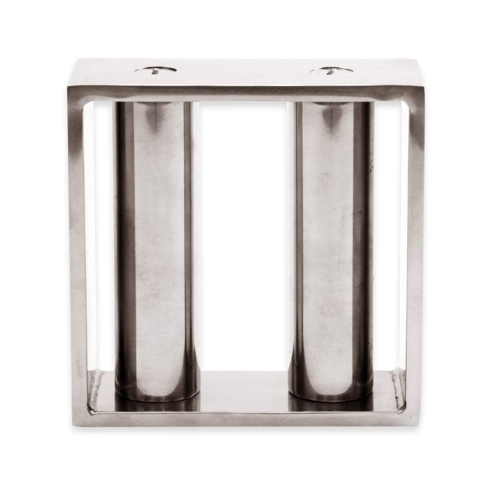 Grid de Separación Magnética de Acero Inoxidable de La Industria Alimentaria Para La Eliminación de Restos Ferrosos - 100mm x 100mm x 40mm - 10,000 Gauss - 2 Varillas