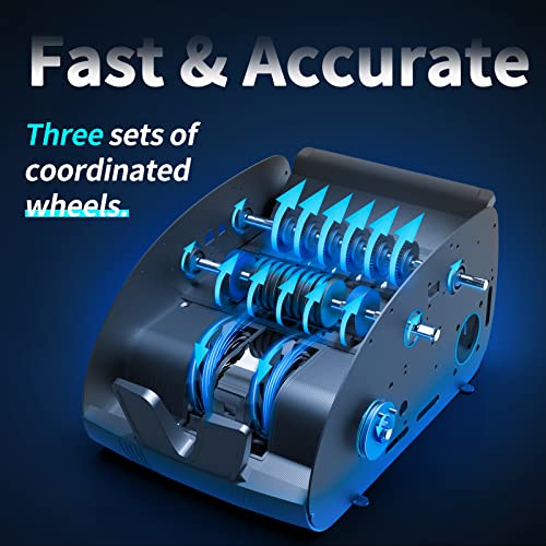 Upgraded Money Counter Machine, Vlifree Bill Counter With Image Counterfeit Detection Uv/Ir/Mg/Dbl/Hlf/Chn/Dd, Large Led Display, Cash Counter 1,000 Bills/Min - Doesn't Count Value Of Bills #TOP1