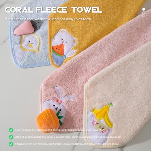 Toallas de mano grandes de forro polar coral para un baño elegante, cómodo y de gran calidad 7