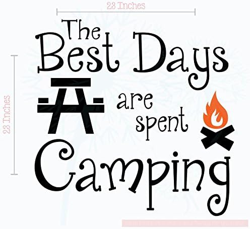 Best Days are Spent - Calcomanías de vinilo para caravana, calcomanías de vinilo para caravanas, calcomanías de interior para remolques de caravana,