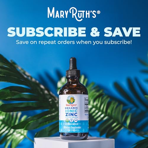 Image of MaryRuth's Organic Liquid Zinc Supplement for Kids & Adults | Immune Support | Skin Health | Antioxidant | Cellular Metabolism | Zinc Sulfate | Vegan | Non-GMO | Sugar Free | Gluten Free | 4 oz