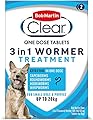 Bob Martin Clear 3-in-1 Wormer Tablets for Dogs Up To 20kg - 2 Tablets