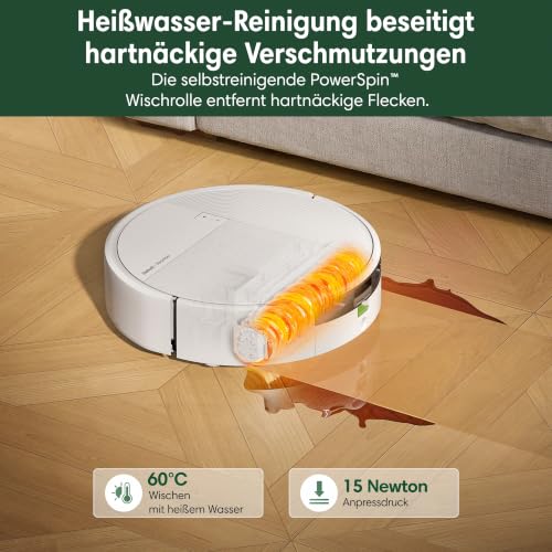 iRobot Roomba 675 Saugroboter, Laser+AI, 30.000 Pa, 80 °C Moppwäsche – Ansicht 4