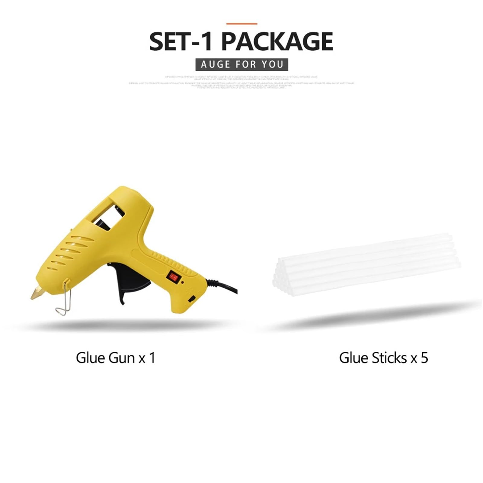 Pistola de pegamento para derretir, para manualidades, reparaciones rápidas en el hogar Pistola de Pegamento Caliente con luces LED, herramienta de bricolaje de doble potencia de tamaño completo de 60
