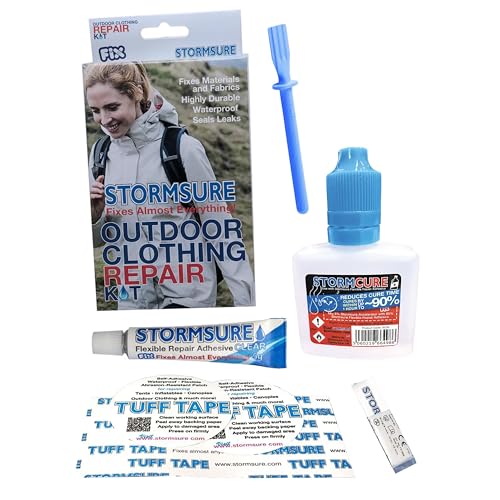 Stormsure Rapid Repair - Outdoor Clothing Repair Kit + 30ml Stormcure - Durable, Waterproof Repairs for Outdoor Clothing: 10x Faster Cure Time