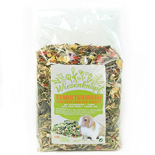 Wiesenknopf Strukturmüsli 1 kg Kaninchenfutter