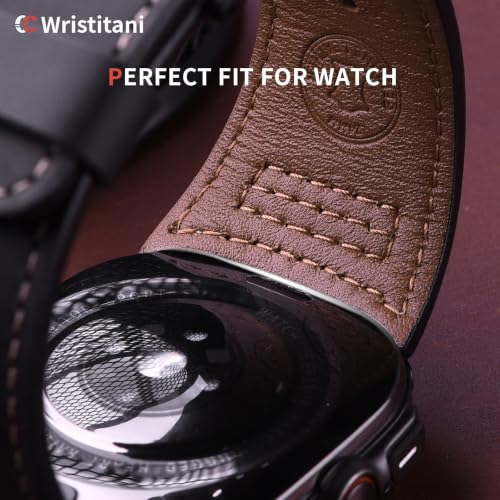 Image of Wristitani Leather Strap for Samsung Galaxy Watch Ultra /9 /8 /7 /6 /5 /4