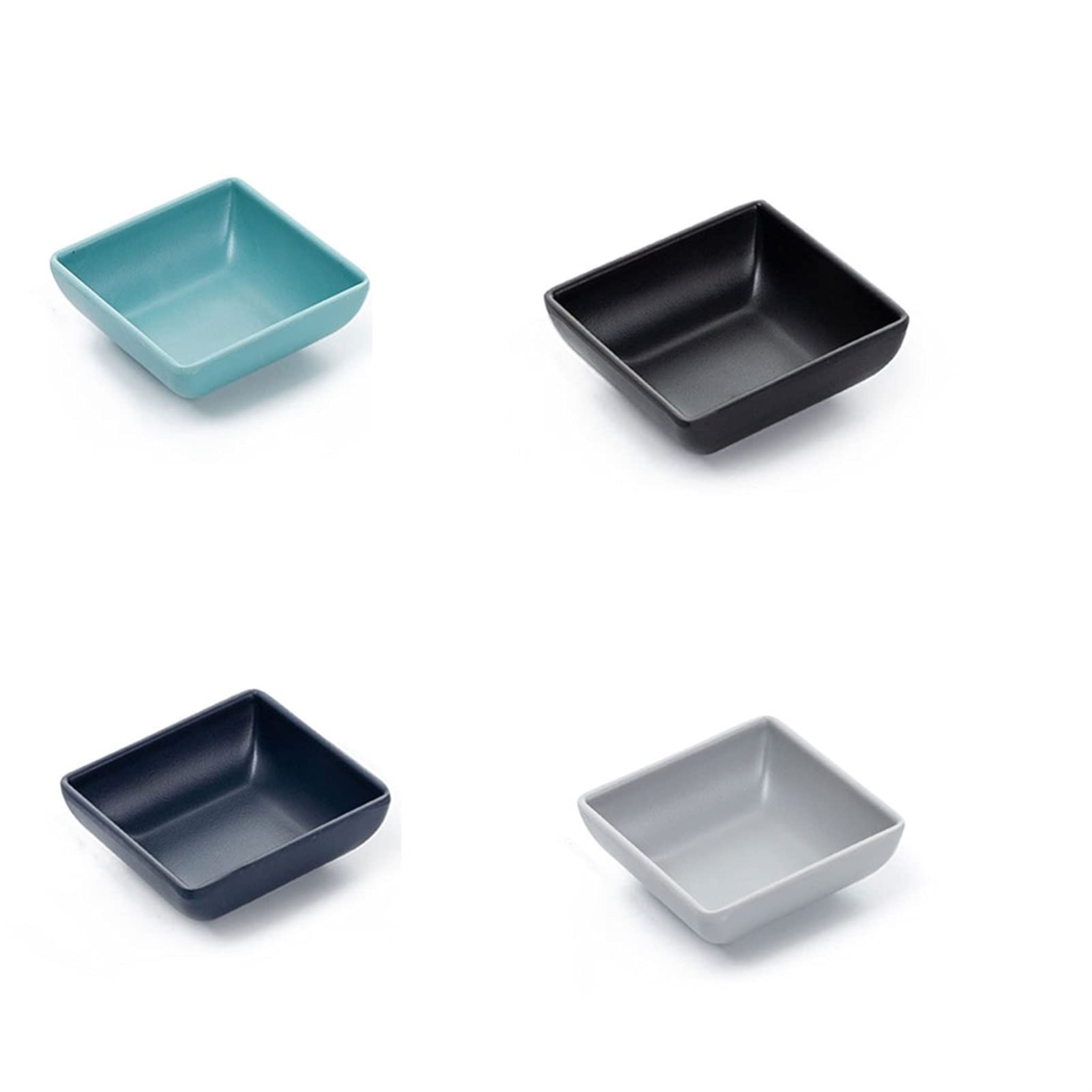 10er-Set Dip-Schalen aus Melamin-Kunststoff, Mini-Vorspeisenteller für Sushi, Ketchup, Sojasauce, Essig, Servieren von Gewürzgerichten
