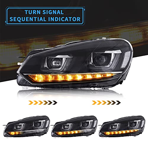 VLAND Fari per Golf 6 MK6 TSI 2008-2013(non adatto...